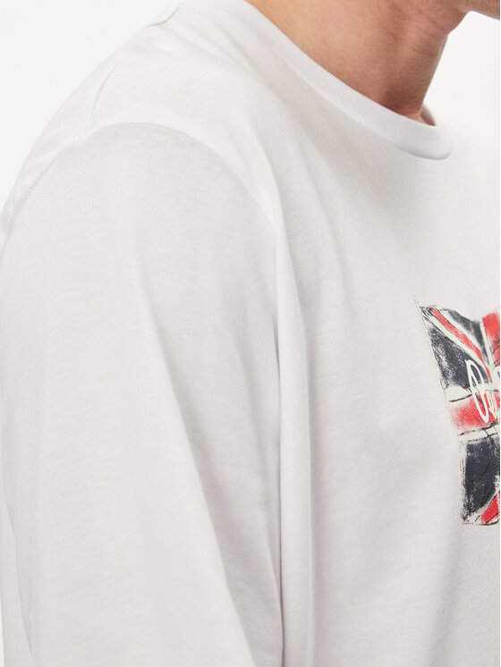 Pepe Jeans Pepe Jeans T-shirt Clag PM509384 Bianco Regular Fit