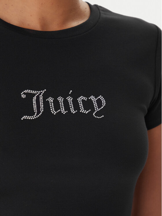 Juicy Couture Juicy Couture T-Shirt Esme JCWCT225323 Černá Slim Fit