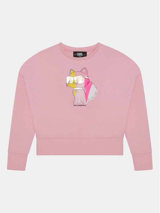 Karl Lagerfeld Kids Džemperis Z15456 M Rožinė Regular Fit