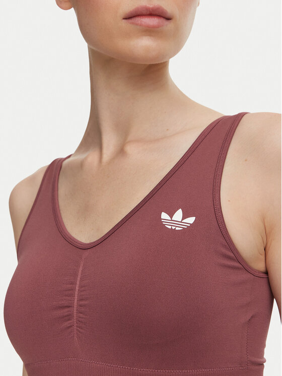 adidas adidas Biustonosz sportowy Essentials Seamless Bralette KU9730 Różowy