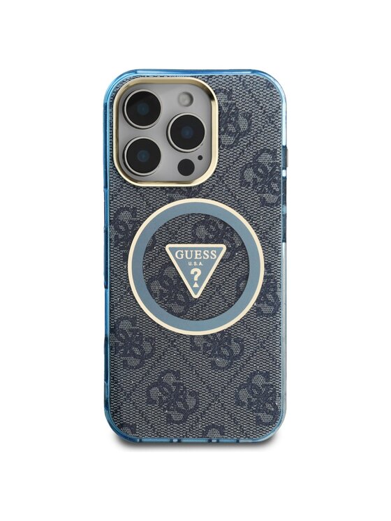 Guess Guess Etui na telefon Apple iPhone 16 Pro Max Niebieski