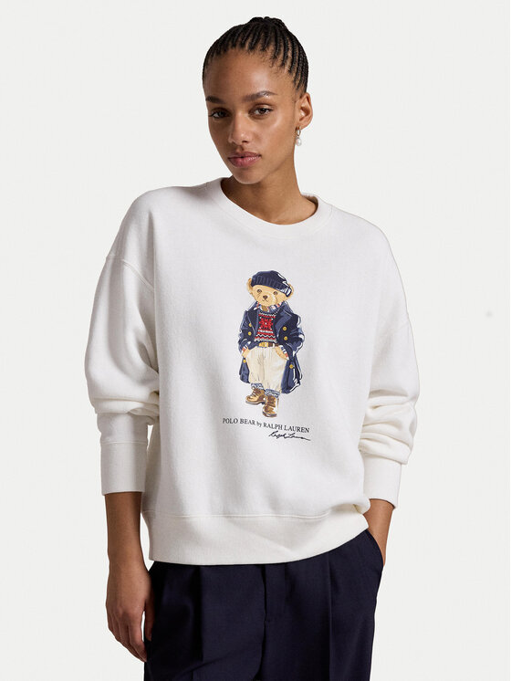 Polo Ralph Lauren Polo Ralph Lauren Sweatshirt 211947947001 Weiß Relaxed Fit
