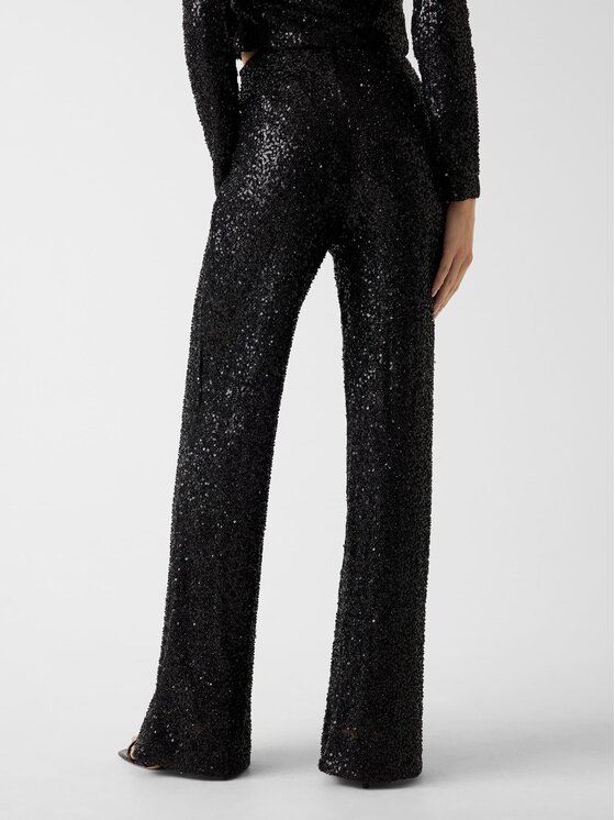 Guess Guess Kalhoty z materiálu 180171 Černá Slim Fit