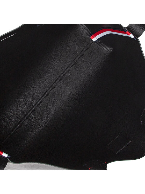 Tommy Hilfiger Tommy Hilfiger Táska Iconic Tommy Tote AW0AW13142 Fekete