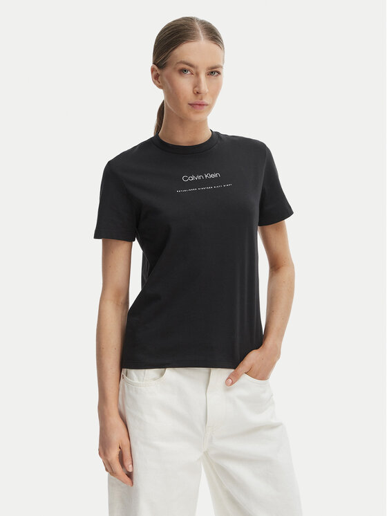 Calvin Klein Jeans Calvin Klein Jeans Póló Classic LV047C811G Fekete Regular Fit
