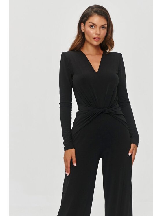 Makadamia Makadamia Kombinezon M851 Czarny Loose Fit
