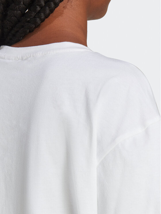 adidas adidas T-Shirt Essentials Big Logo Boyfriend T-Shirt HR4930 Weiß Loose Fit