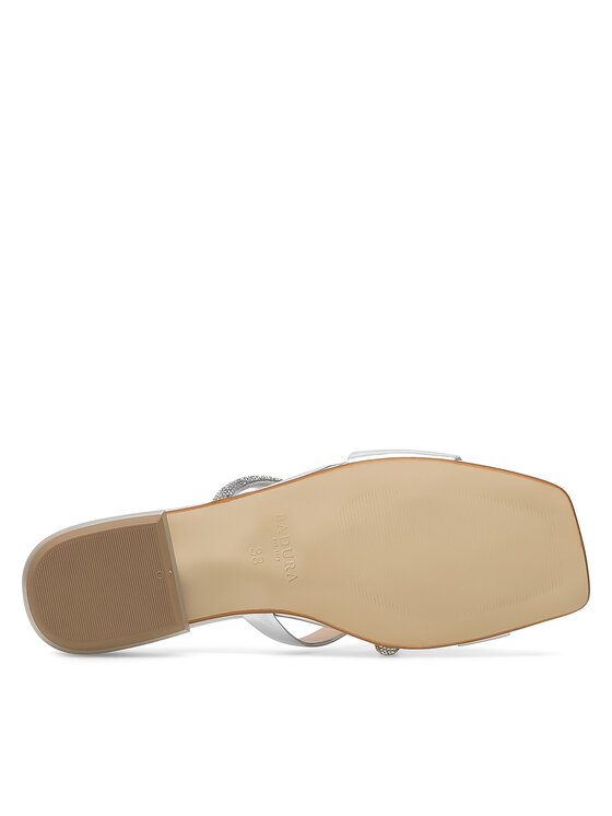 Badura Badura Klapki BRITTOLI-A022-01-01 Srebrny