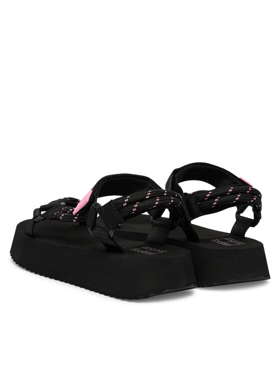 Tommy Jeans Tommy Jeans Sandały Tjw Eva Rope Sandal EN0EN02970 Czarny