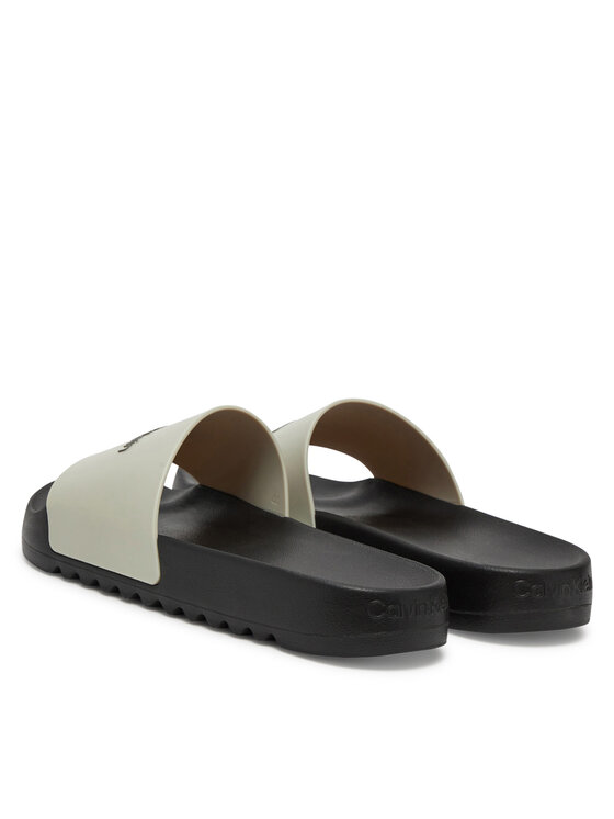 Calvin Klein Calvin Klein Şlapi Chunky Pool Slide Rub HM0HM01063 Gri