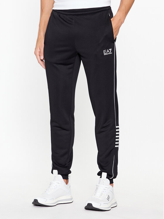 EA7 Emporio Armani EA7 Emporio Armani Donji dio trenerke 6RPP53 PJ16Z 1200 Crna Regular Fit