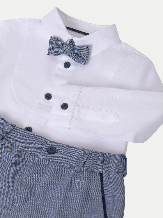 Abel & Lula Abel & Lula Set cămașă și șorturi din material textil 05250 Bleumarin Regular Fit