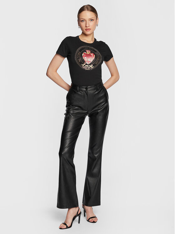Liu Jo Liu Jo T-Shirt WA3389 JS923 Černá Regular Fit