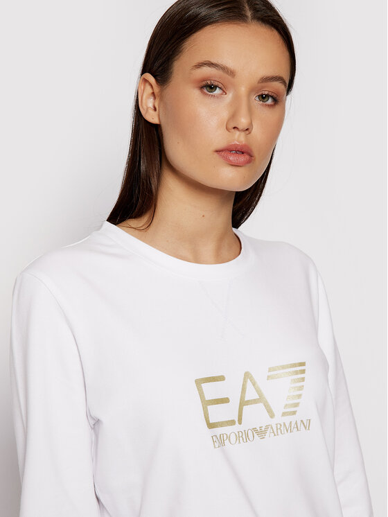 EA7 Emporio Armani EA7 Emporio Armani Majica dugih rukava 8NTM35 TJCQZ 0101 Bijela Regular Fit