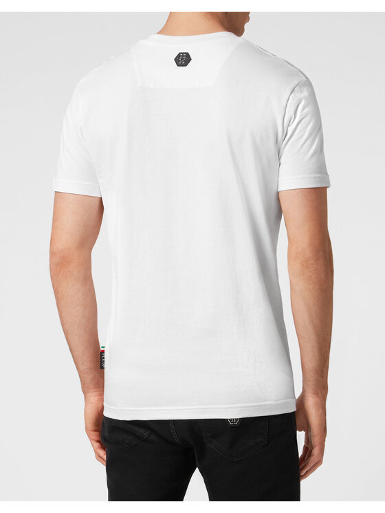 PHILIPP PLEIN PHILIPP PLEIN T-Shirt 701 Biały Regular Fit