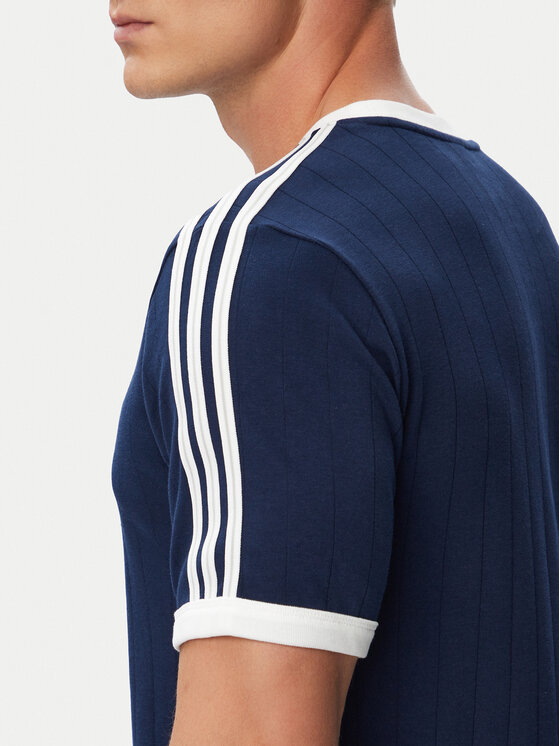 adidas adidas T-Shirt Drop Needle 3 Stripes Tee KS7448 Tmavomodrá Regular Fit
