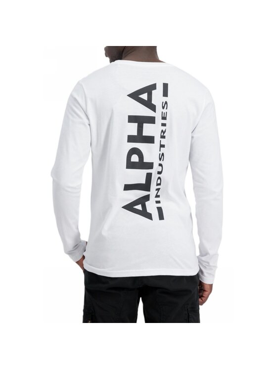 Alpha Industries Alpha Industries T-Shirt AI.116571-09-3XL Biały Regular Fit