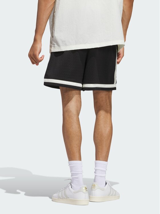 adidas adidas Szorty materiałowe 139543 Czarny Loose Fit