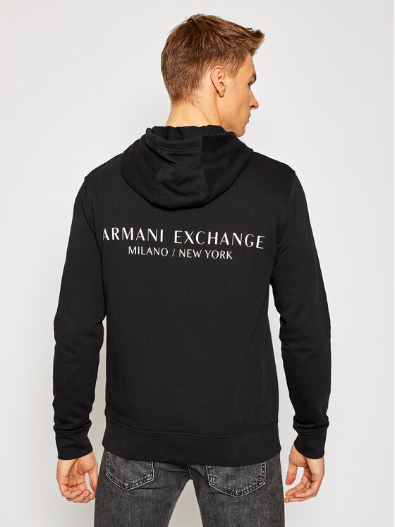 Armani Exchange Armani Exchange Bluza 8NZM94 ZJKRZ 1200 Czarny Regular Fit