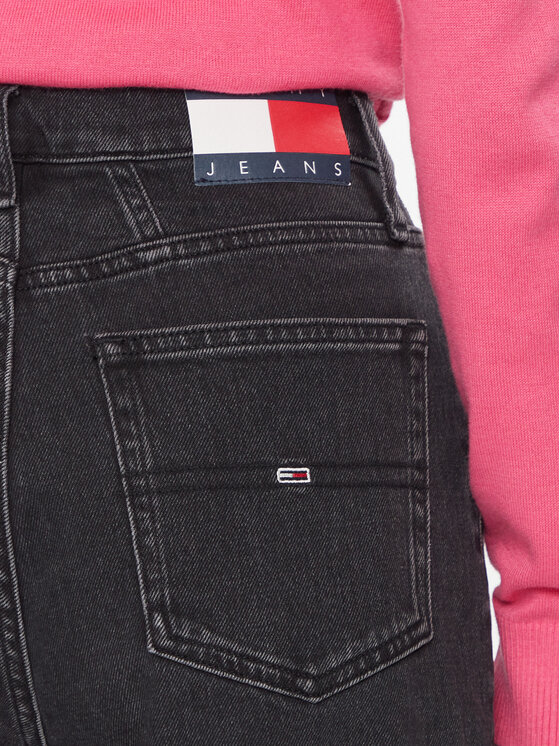 Tommy Jeans Jeans Mom Slim Uh Cg4181 DW0DW17694 Schwarz Slim Fit 