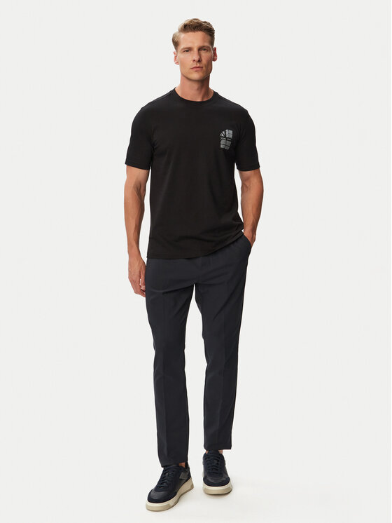 BOSS BOSS T-Shirt Te_Blueprint 50566628 Schwarz Regular Fit