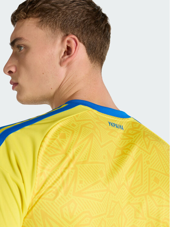 adidas adidas Koszulka techniczna Ukraine 26 Home Jersey Żółty Slim Fit