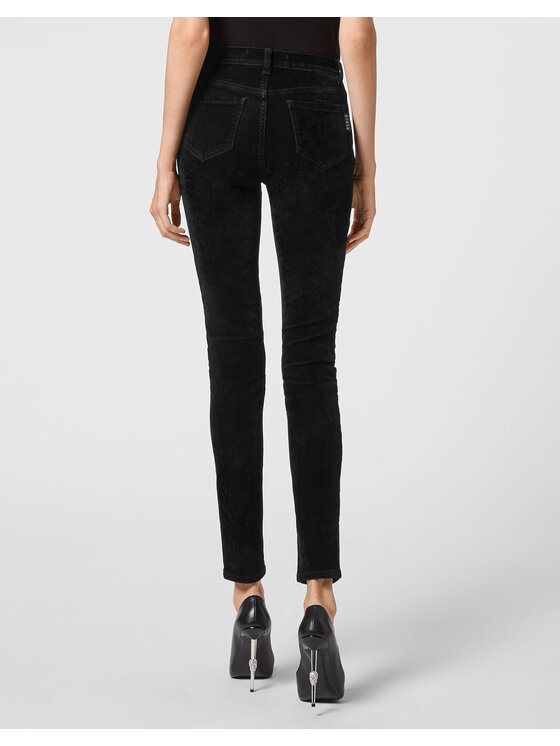 PHILIPP PLEIN PHILIPP PLEIN Jegginsy 5953 Czarny Jegging Fit