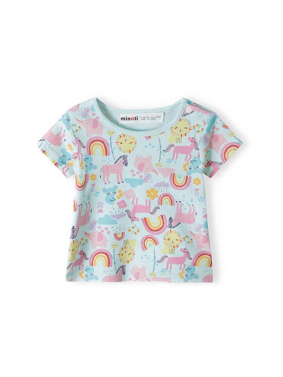 MINOTI MINOTI Komplet 2 t-shirtów imagine 1 Turkusowy Regular Fit