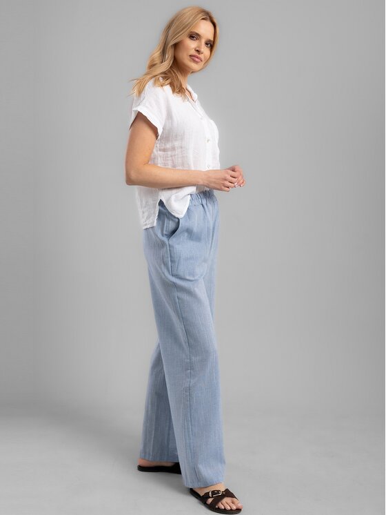 Perso Perso Bluzka CHCE255027F Biały Regular Fit
