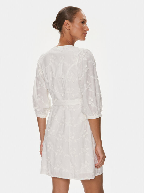 Selected Femme Selected Femme Sukienka codzienna 16089220 Biały Regular Fit