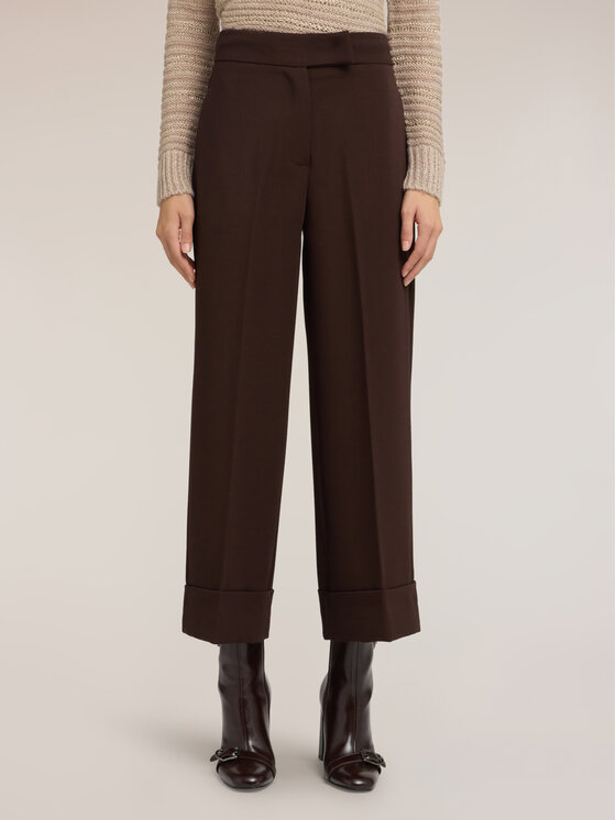 Motivi Motivi Pantaloni di tessuto P0AEQ005166N022 Marrone Regular Fit