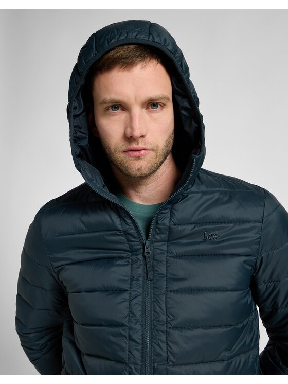 Lee Lee Kurtka przejściowa PUFFER JACKET Zielony Regular Fit