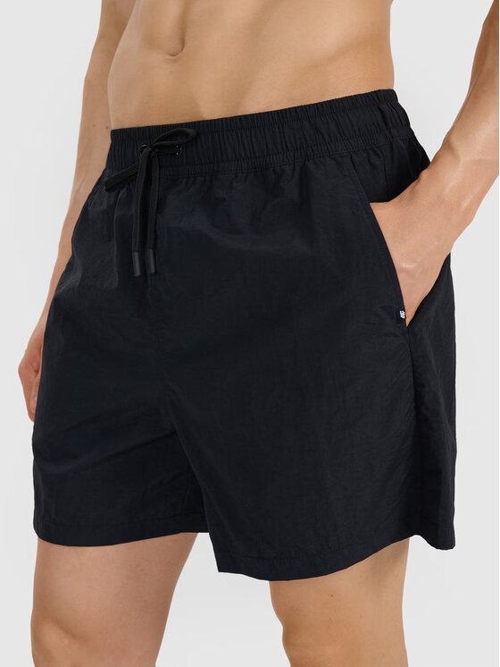 4F 4F Shorts da mare 4FRSS25UBDSM187-20S Nero Regular Fit