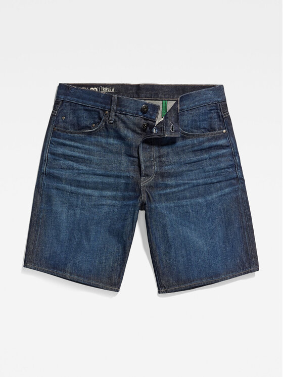 G-STAR G-Star Raw Szorty jeansowe D20776-B988-D350 Granatowy Regular Fit