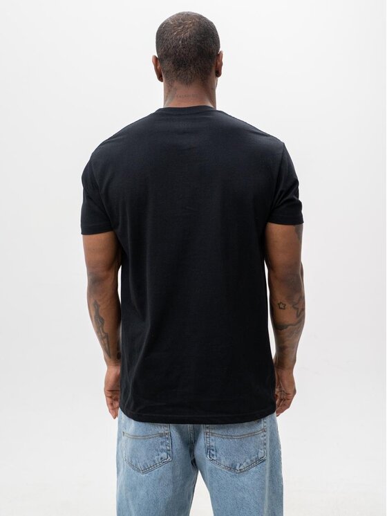 Good Luck Good Luck T-Shirt Koszulka Z Krótkim Rękawem Czarna Męska GOOD LUCK Koniczyna XL Czarny Regular Fit