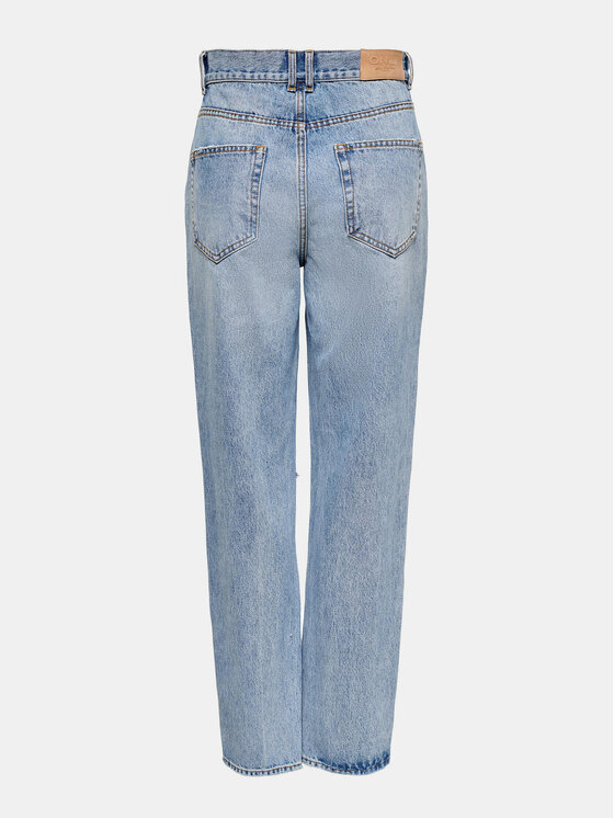ONLY ONLY Blugi Robyn 15250328 Albastru Straight Fit