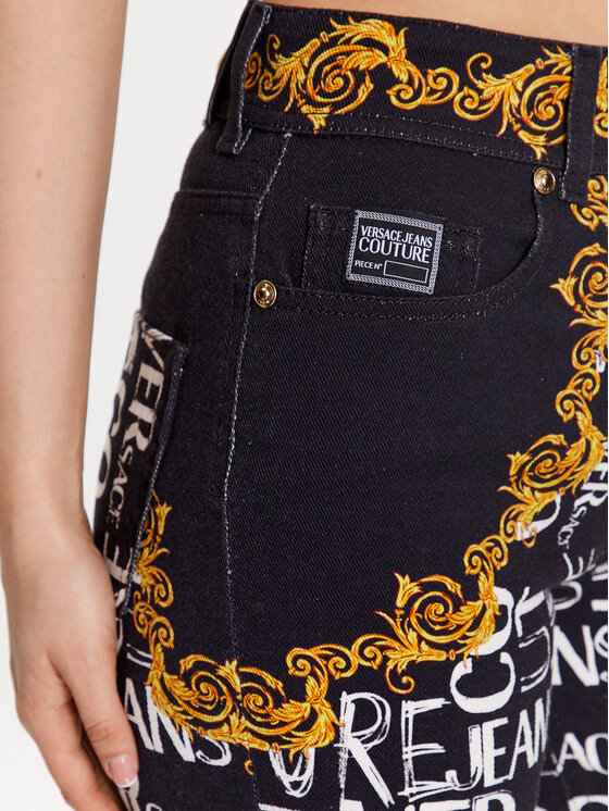 Versace Jeans Couture Versace Jeans Couture Παντελόνι υφασμάτινο 74HAB5TP Μαύρο Regular Fit