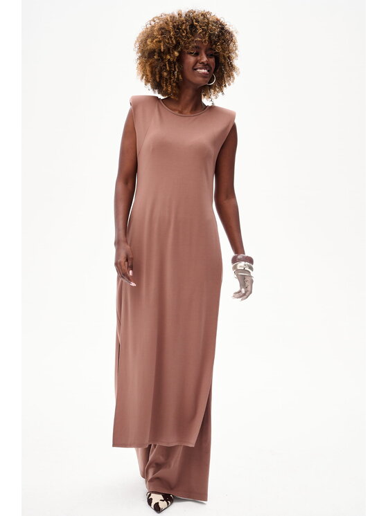 blue shadow blue shadow Tunika Fina Brązowy Regular Fit