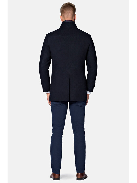 Lancerto Lancerto Płaszcz przejściowy Embrace Granatowy Regular Fit