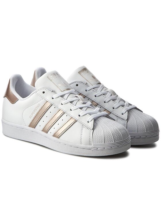 adidas Sneakersy Superstar W BA8169 Bia y