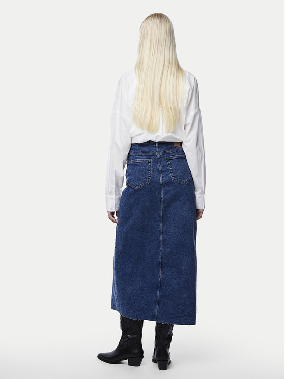 Pieces Pieces Farmer szoknya Jessie 17150234 Kék Regular Fit