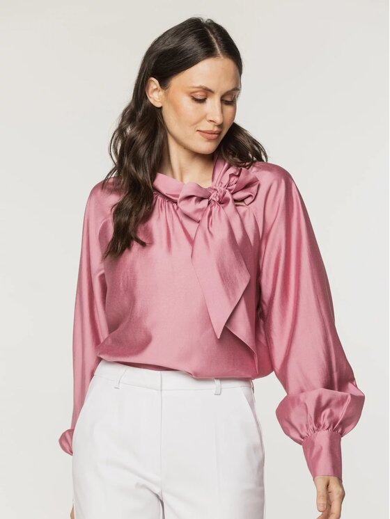 Willsoor Willsoor Bluzka 61515 Różowy Oversize