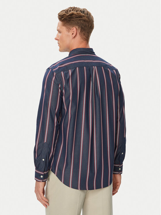 Tommy Hilfiger Tommy Hilfiger Cămașă Poplin MW0MW44588 Bleumarin Regular Fit