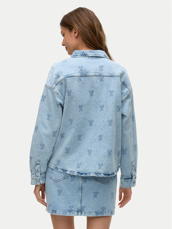 Vero Moda Vero Moda džínová košile Hayden 10326371 Modrá Oversize