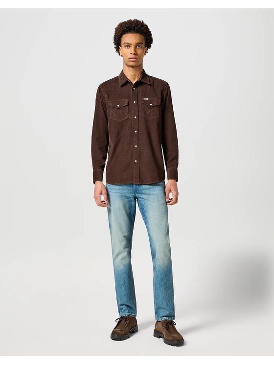 Wrangler Wrangler Koszula WESTERN SHIRT 112357246 Brązowy Regular Fit
