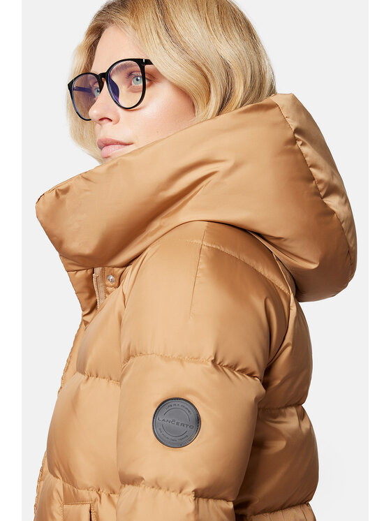 Lancerto Lancerto Kurtka puchowa Lauren KU135223000011 Brązowy Regular Fit
