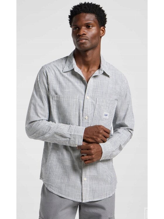 Lee Lee Koszula Workwear Shirt 2.0 Biały Relaxed Fit