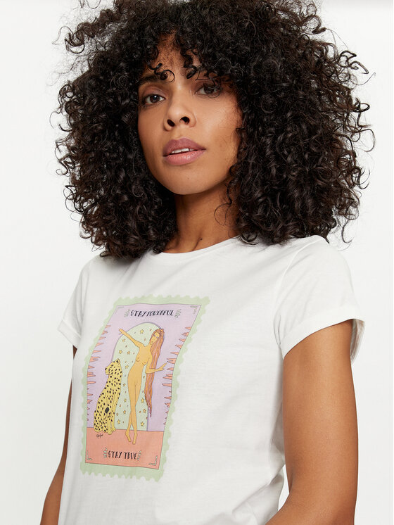 TWINSET TWINSET T-Shirt 241TT2411 Bílá Regular Fit