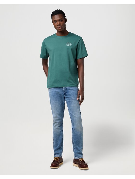 Wrangler Wrangler Jeansy Larston Niebieski Slim Leg