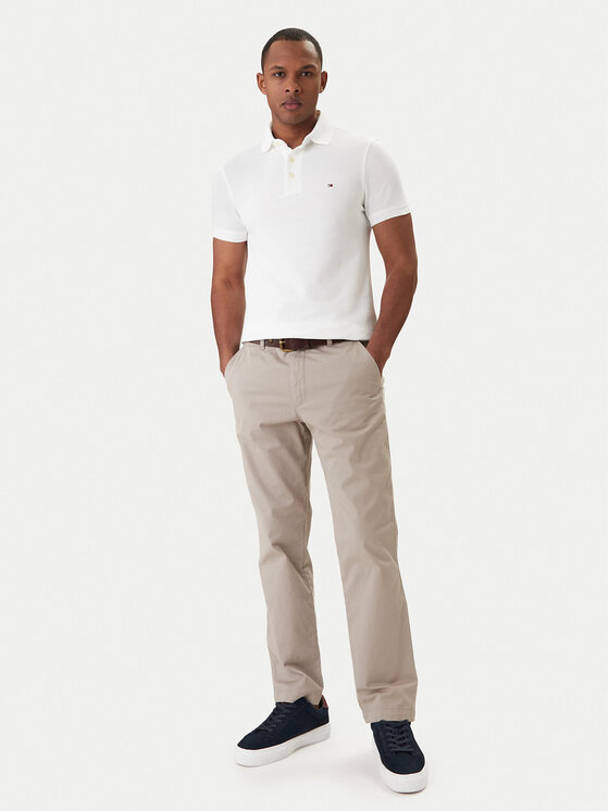 Tommy Hilfiger Tommy Hilfiger Polo 1985 MW0MW17771 Λευκό Slim Fit